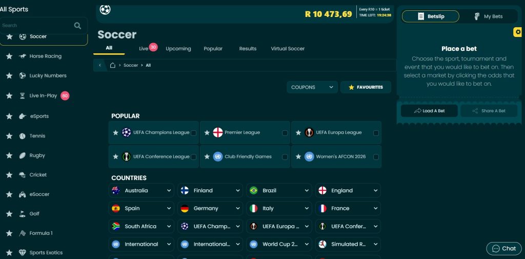 luckyfish sportsbetting page