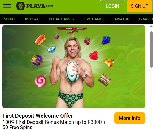 playabets-welcome-bonus-offer-50-free-spins-and-deposit-match-bonus-up-to-R3000-South-Africa