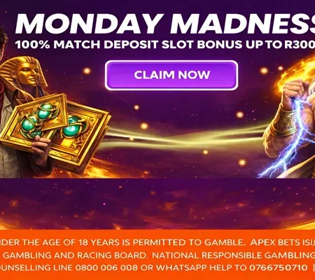 Apex Bets Monday Madness Bonus South Africa – 100% Match Up to R3,000