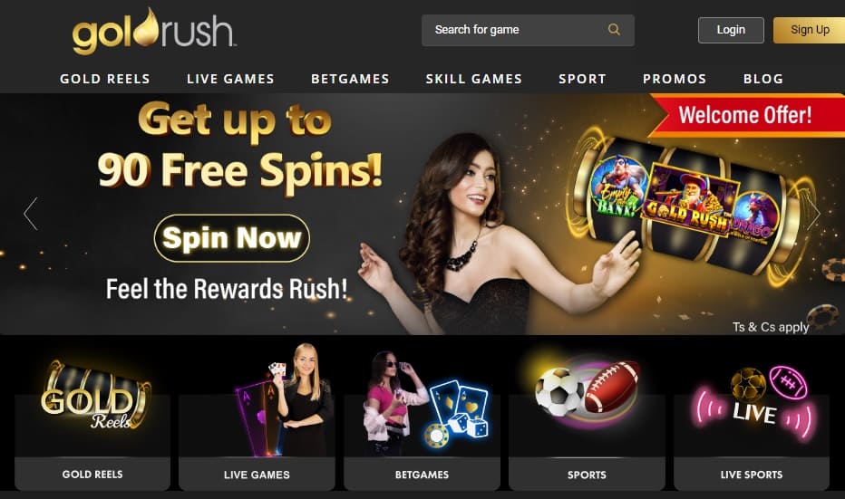 goldrush casino south africa welcome bonus