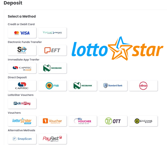 lottostae deposit how to top your account up