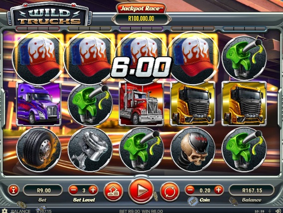 LuckyFish free spins wild trucks