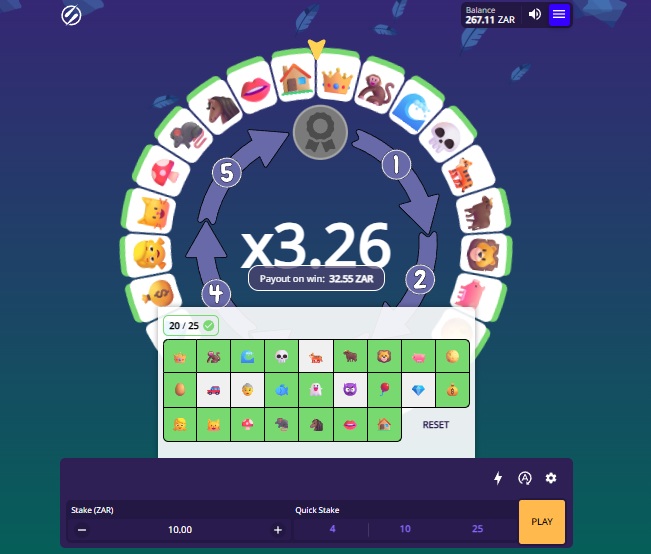 playing the fafi wheel game on hollywoodbets