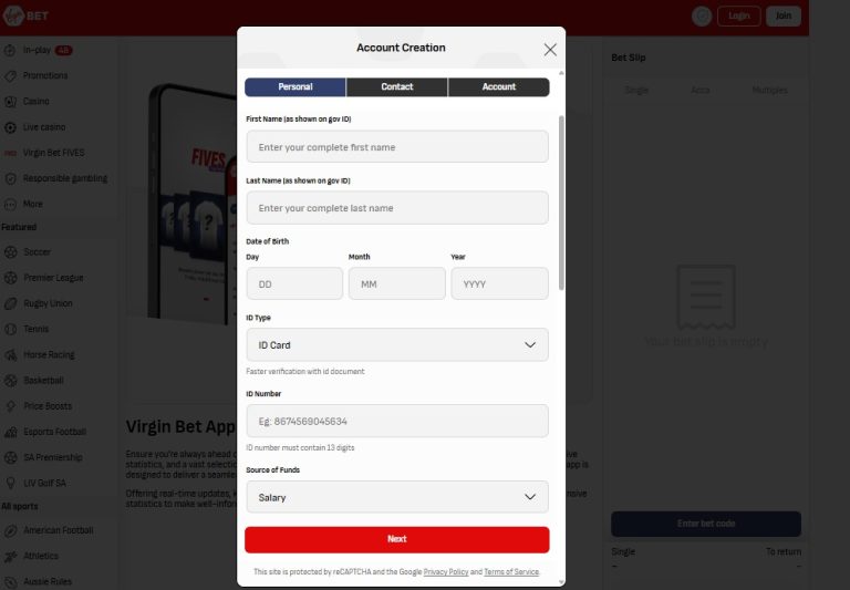 Virgin bet registration south africa