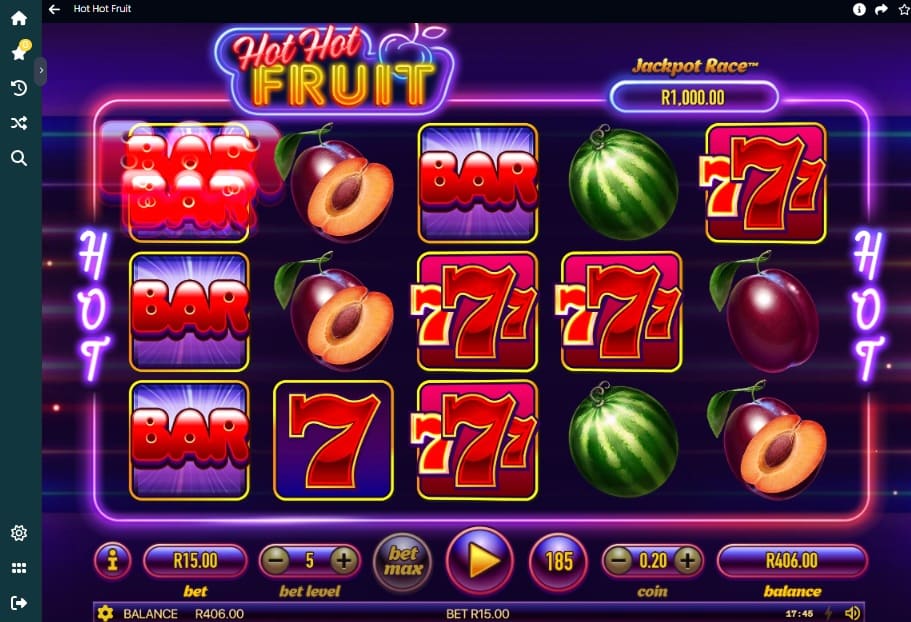 playing hot hot fruits on lucky fish casino south africa