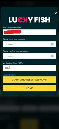 LuckyFish password reset guide south africa 