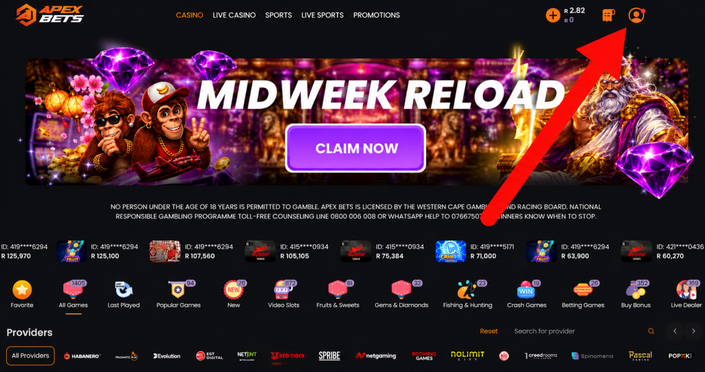 apexbets withdrawal guide step 2 