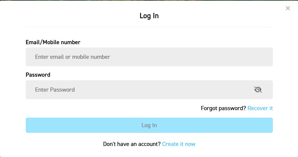 firstbet login page guide step 2