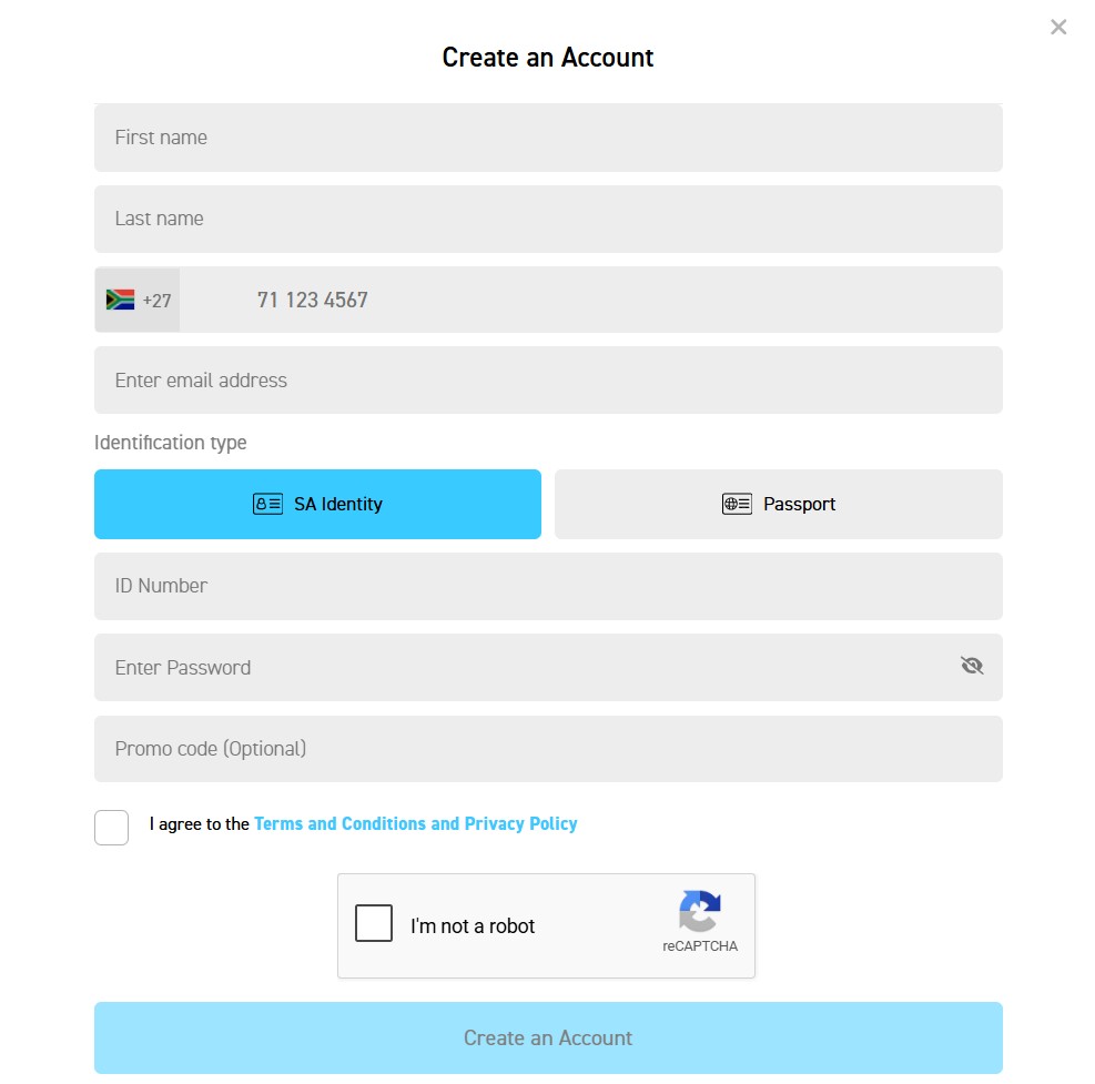 firstbet registration page