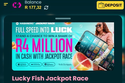 lucky fish jackpot race promotions and offers