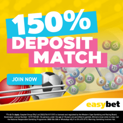 Easybet 150% First Deposit Bonus South Africa (2026)