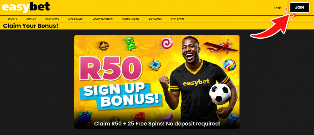 easybets registration guide step 1 
