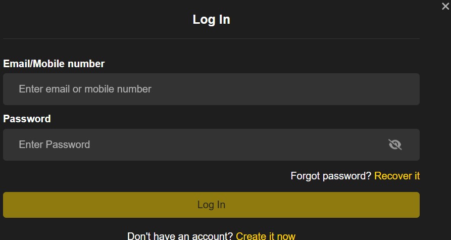 easybet login page
