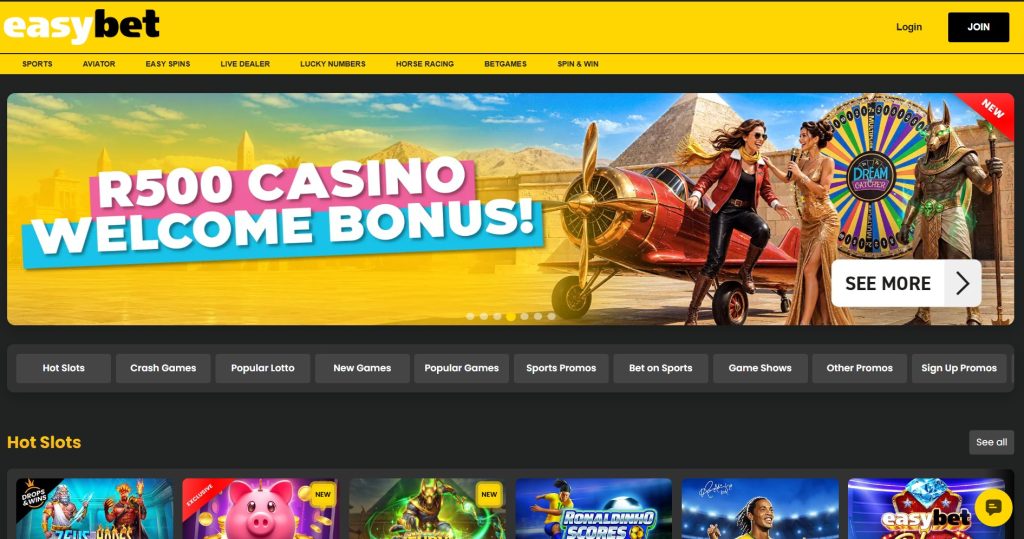 easybets homepage